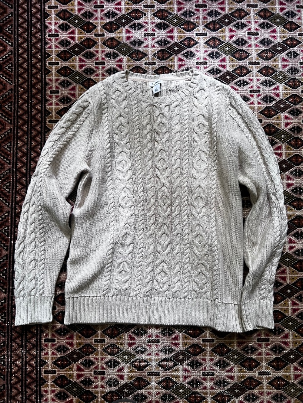 L.L. Bean cotton fisherman sweater